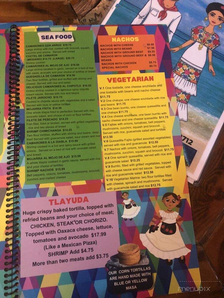 El Jarocho Mexican Grill - Brevard, NC menu_pic