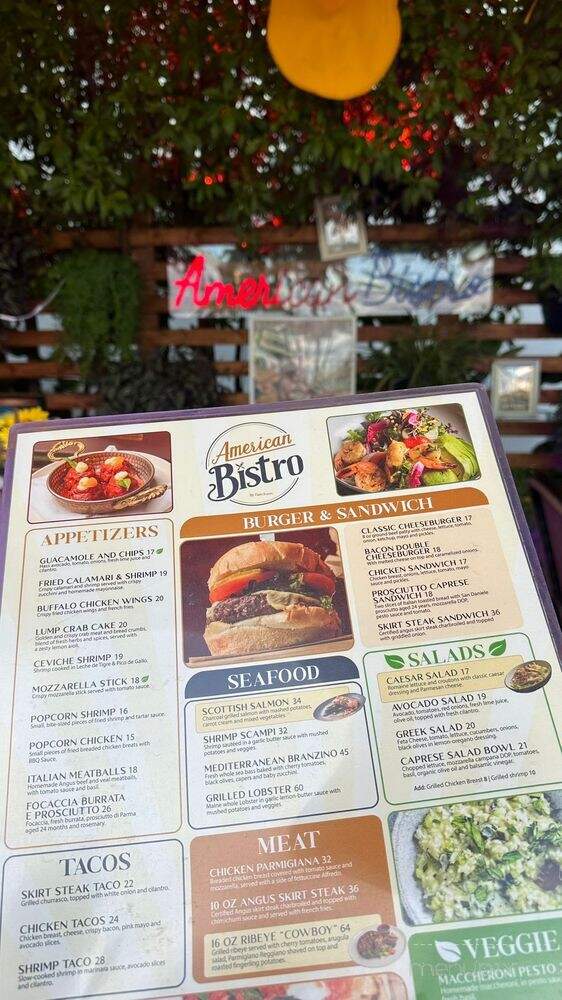 American Bistro - Miami Beach, FL menu_pic