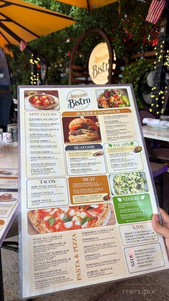 American Bistro - Miami Beach, FL menu_pic