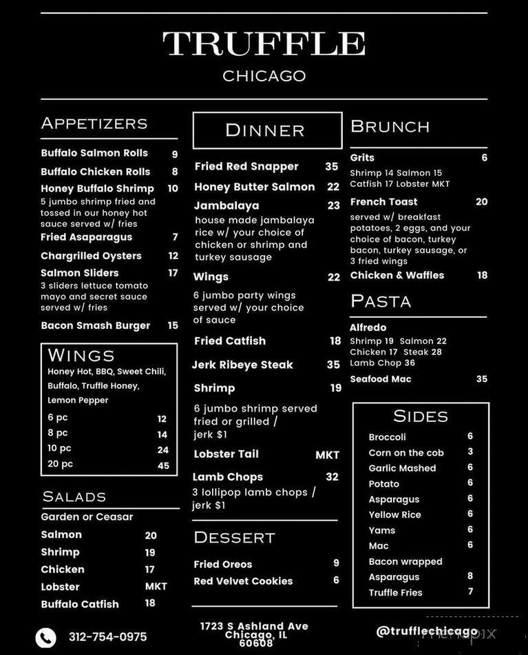 Truffle Chicago - Chicago, IL menu_pic
