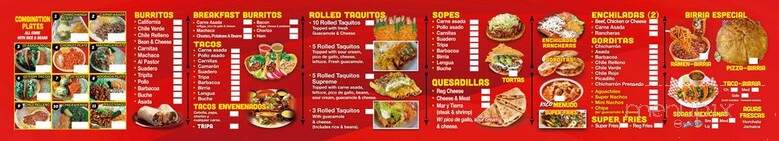 Los Tacos Del Rey - Albuquerque, NM menu_pic