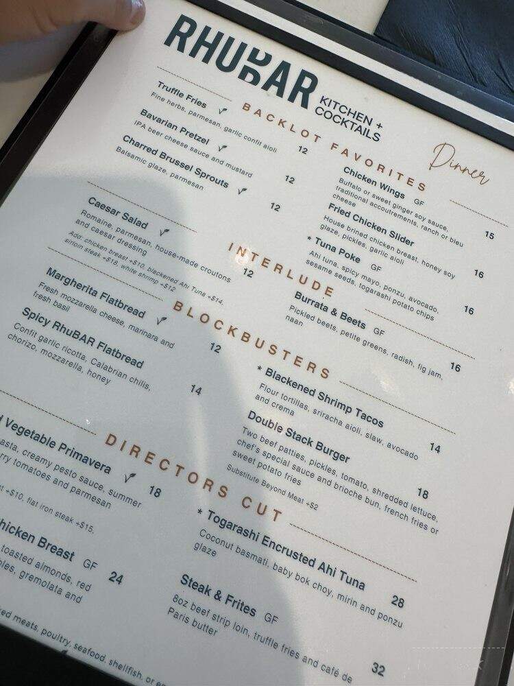 RhuBar - Burbank, CA menu_pic