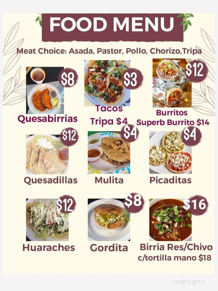 Margarita's Mexican Food - Santa Rosa, CA menu_pic
