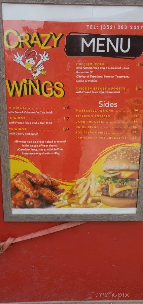 Crazy Wings - Fort White, FL menu_pic