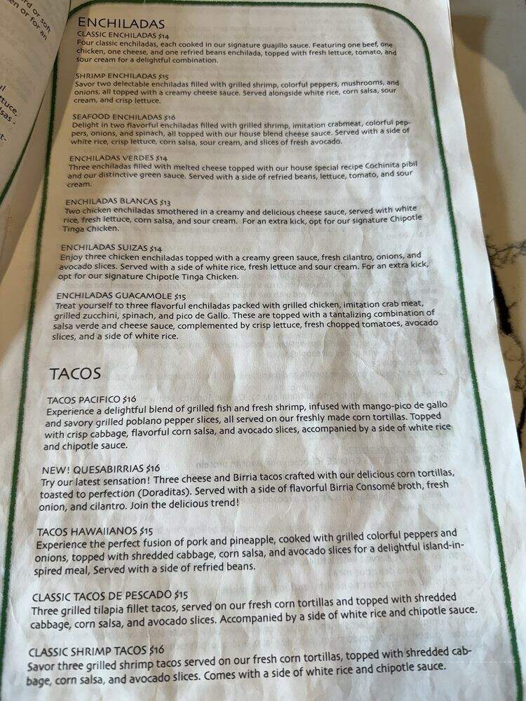 E Guacamole Patio & Cantina - Waukee, IA menu_pic