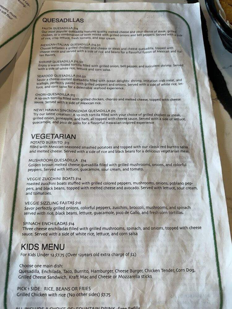 E Guacamole Patio & Cantina - Waukee, IA menu_pic