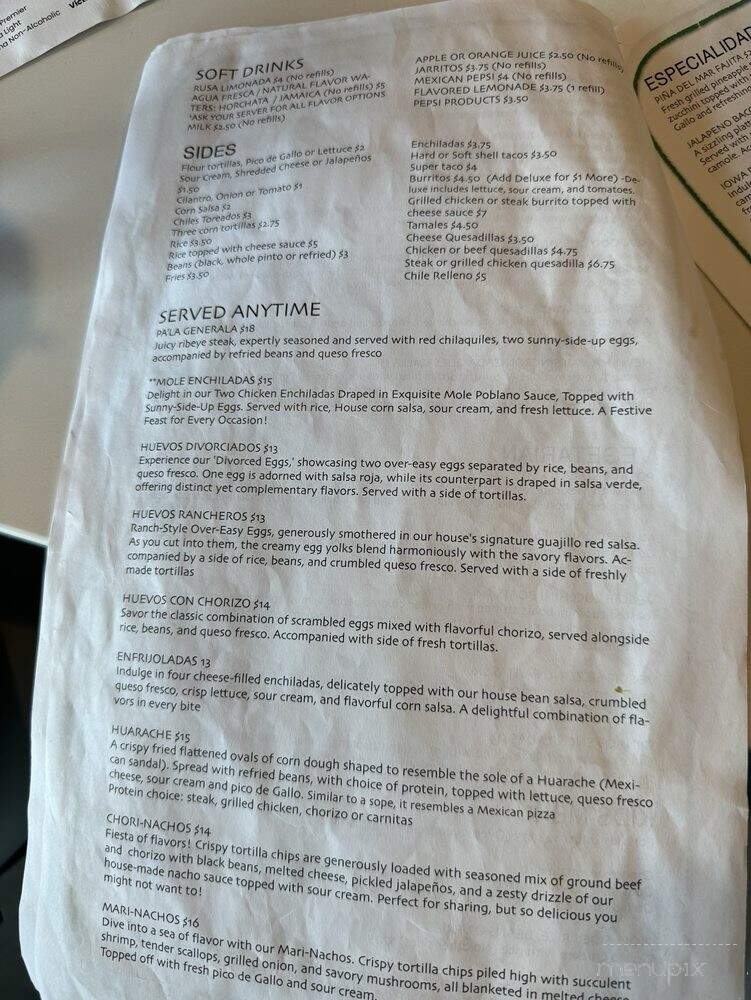 E Guacamole Patio & Cantina - Waukee, IA menu_pic