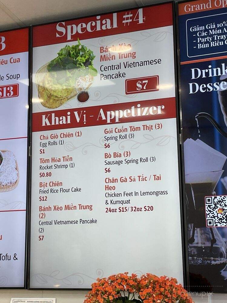 AA Food To Go & Restaurant - Garden Grove, CA menu_pic