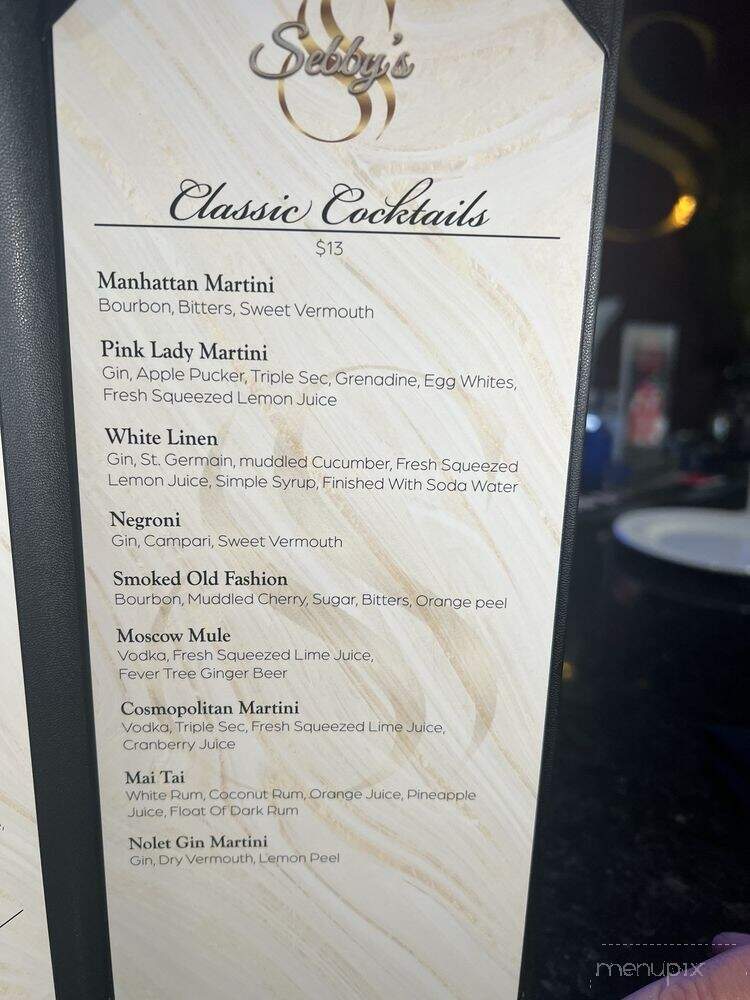 Sebby's - Visalia, CA menu_pic