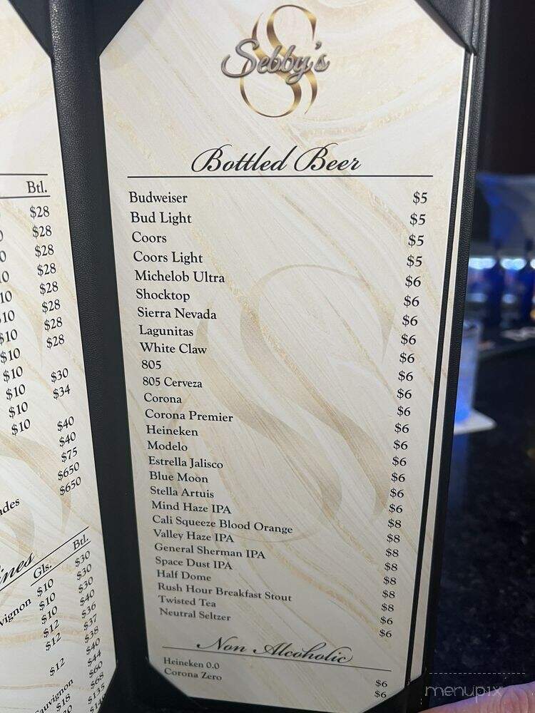 Sebby's - Visalia, CA menu_pic