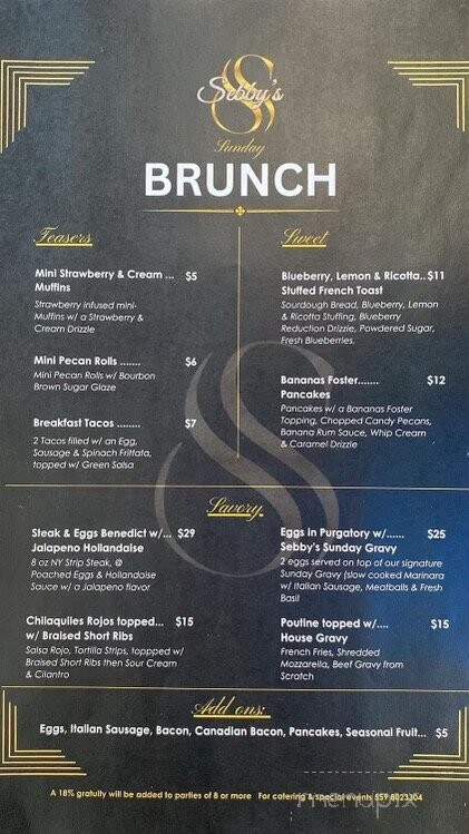 Sebby's - Visalia, CA menu_pic