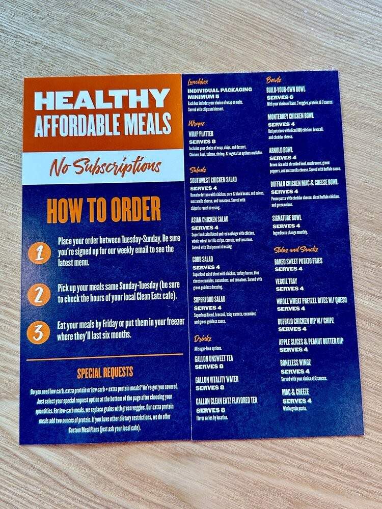 Clean Eatz - Saint Johns, FL menu_pic