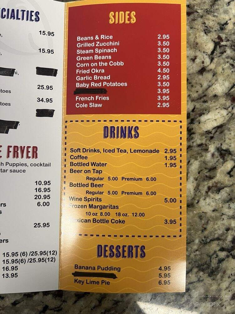 Cajun Fish Grill - McKinney, TX menu_pic