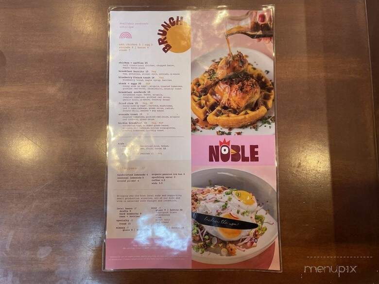 Noble Rotisserie - Culver City, CA menu_pic