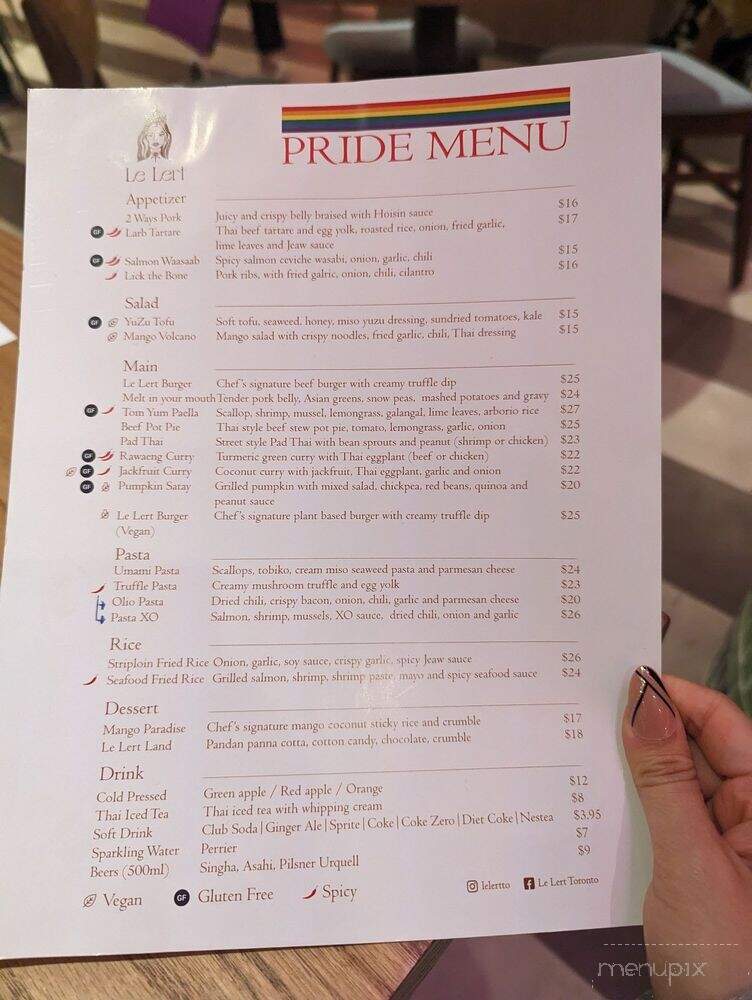 Le Lert - Toronto, ON menu_pic