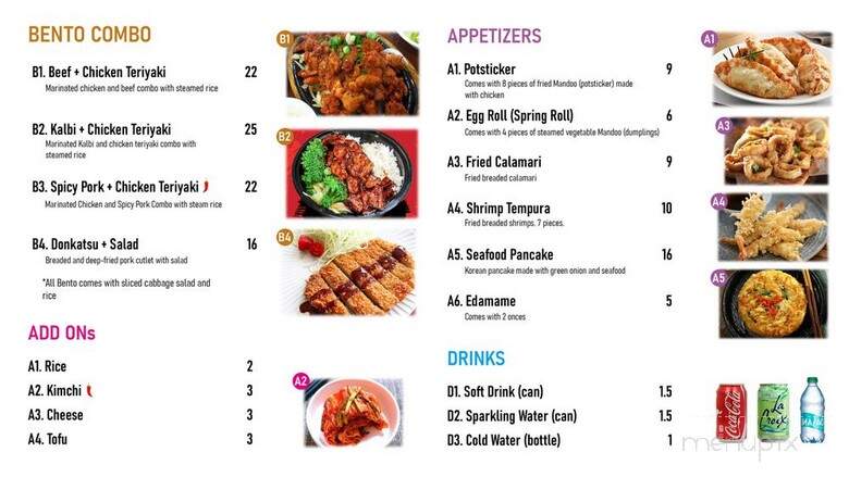K-Food Grill - Gresham, OR menu_pic