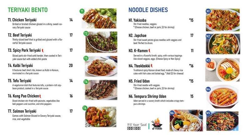 K-Food Grill - Gresham, OR menu_pic