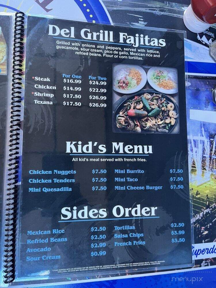 Vicko's Tacos & Tequila - Adairsville, GA menu_pic