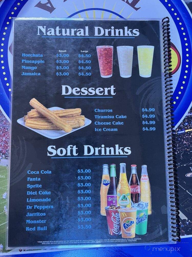 Vicko's Tacos & Tequila - Adairsville, GA menu_pic