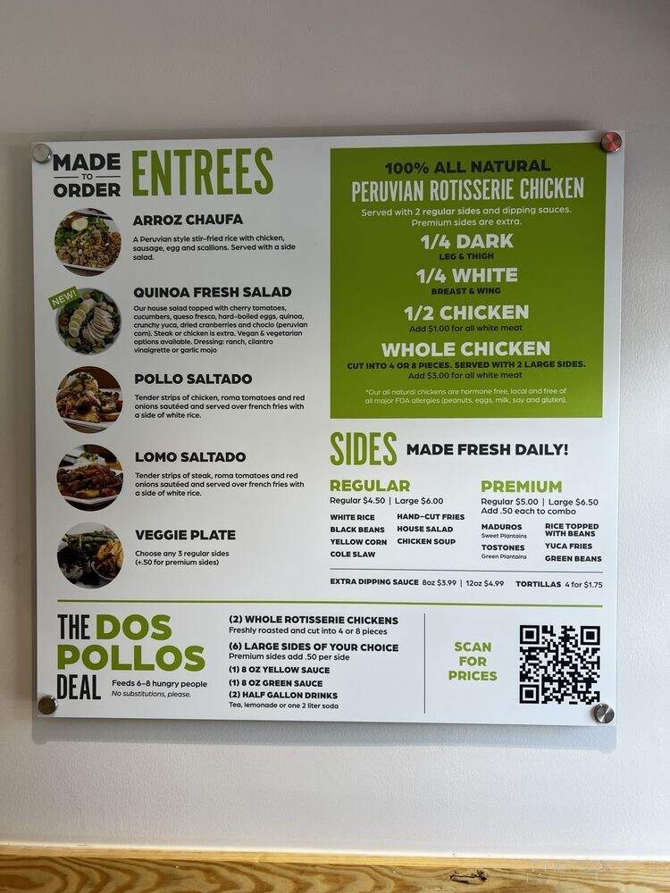 Alpaca Peruvian Charcoal Chicken - Raleigh, NC menu_pic