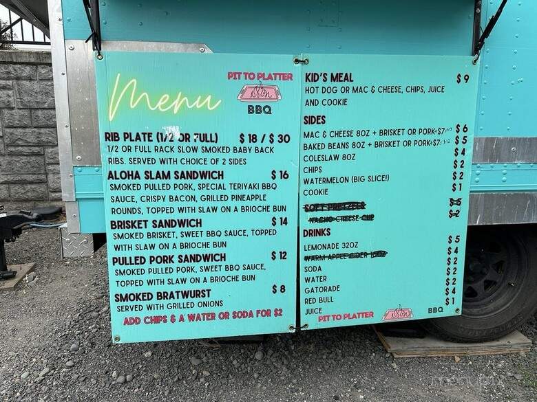 Pit To Platter BBQ - West Linn, OR menu_pic