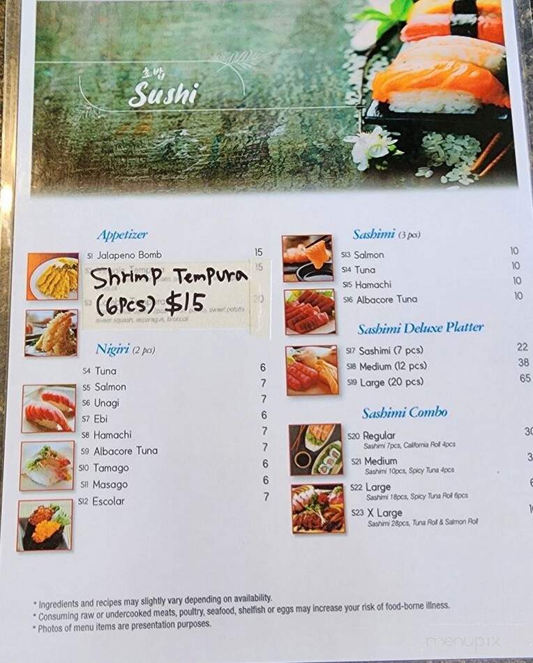Seoul K-Food - Depoe Bay, OR menu_pic