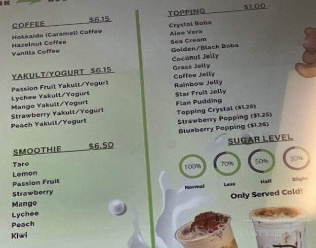 Dong Tea Lakeland - Lakeland, FL menu_pic