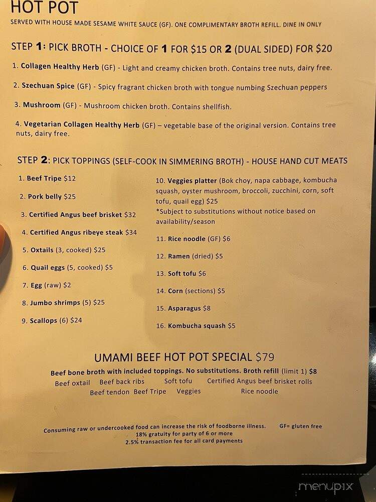 Umami BBQ - Anchorage, AK menu_pic