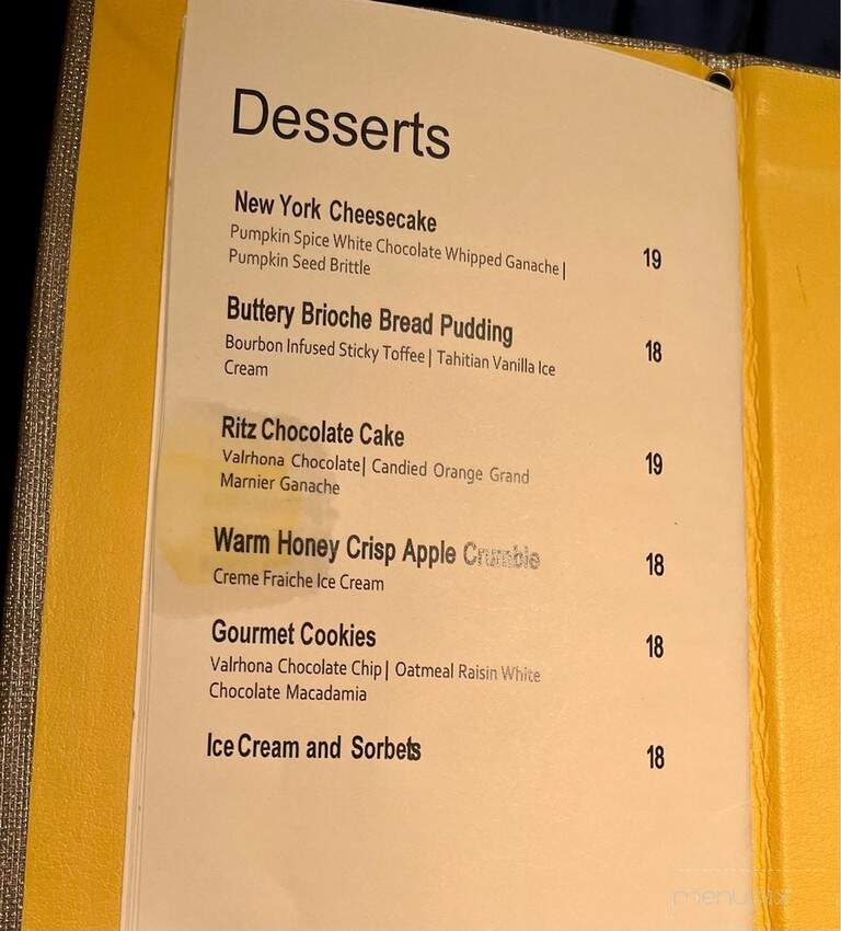 Contour - New York, NY menu_pic