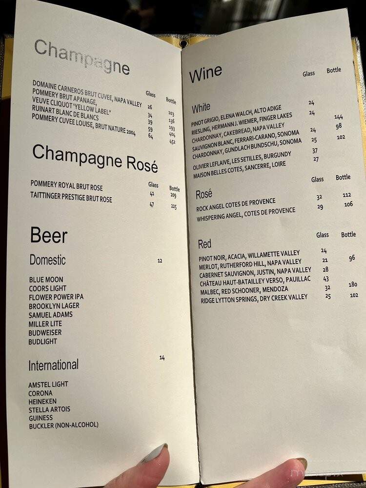 Contour - New York, NY menu_pic