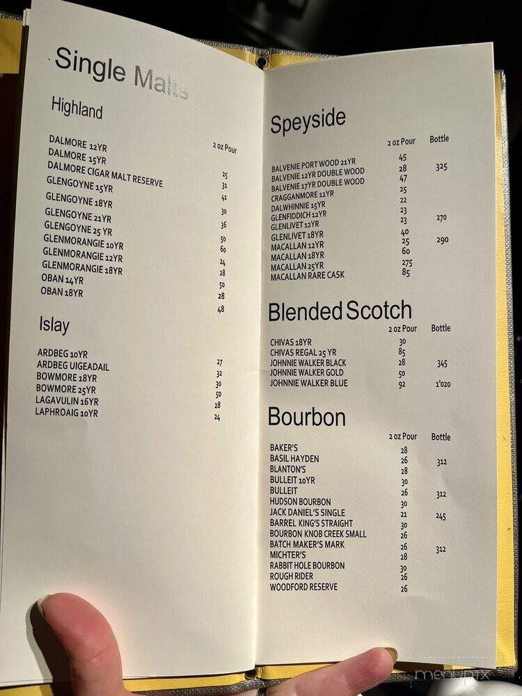 Contour - New York, NY menu_pic