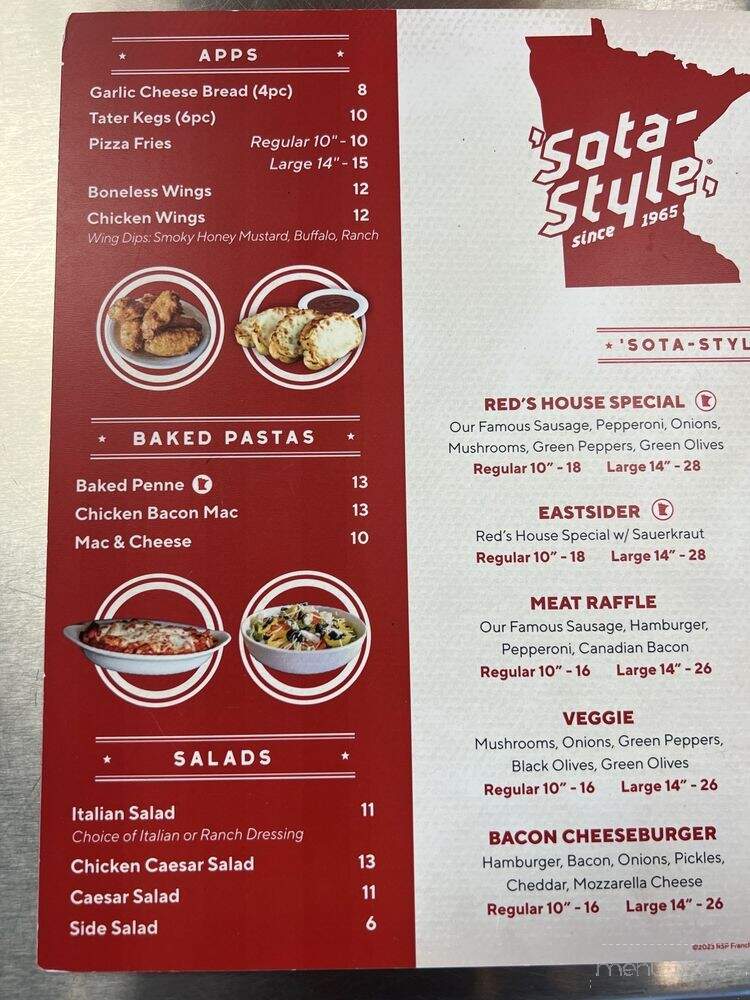 Red's Savoy Pizza - Rochester, MN menu_pic