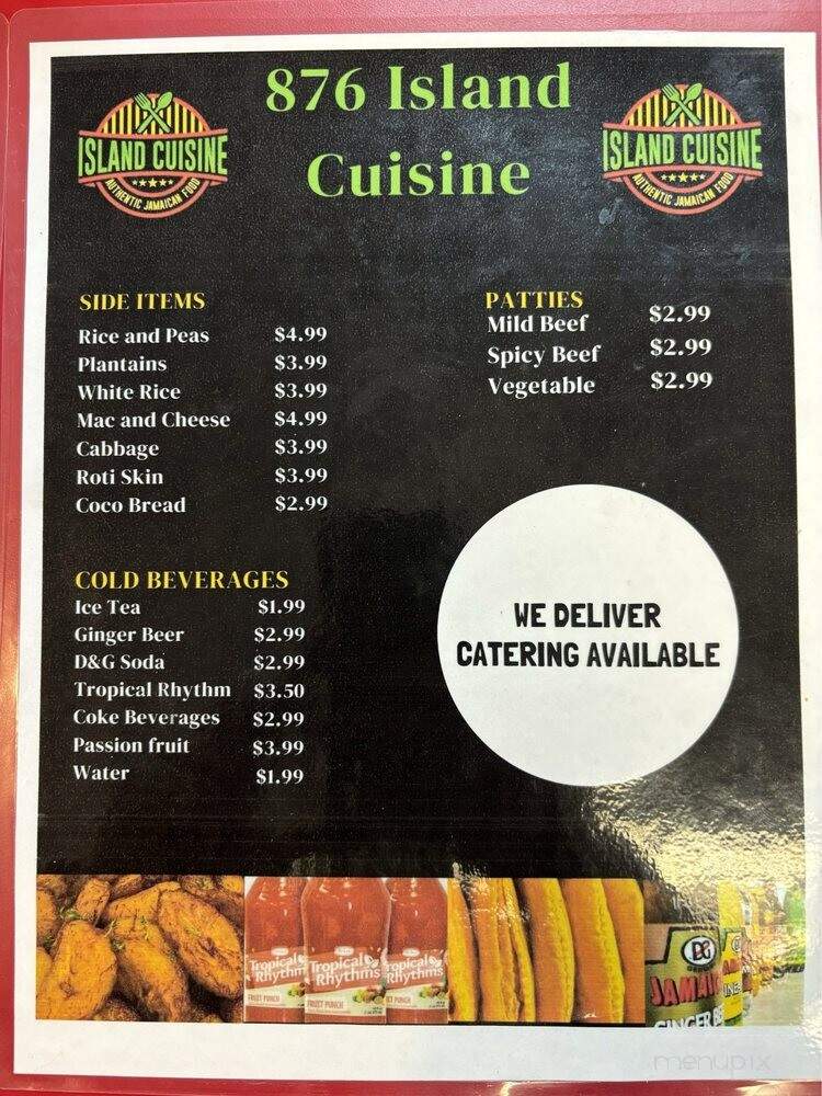 876 Island Cuisine - Martinez, GA menu_pic