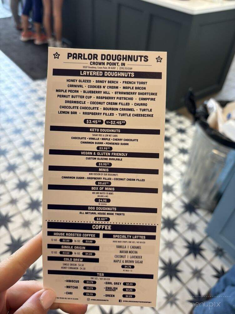Parlor Doughnuts - Crown Point, IN menu_pic