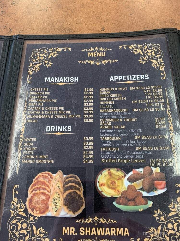 Mr Shawarma - Nicholasville, KY menu_pic