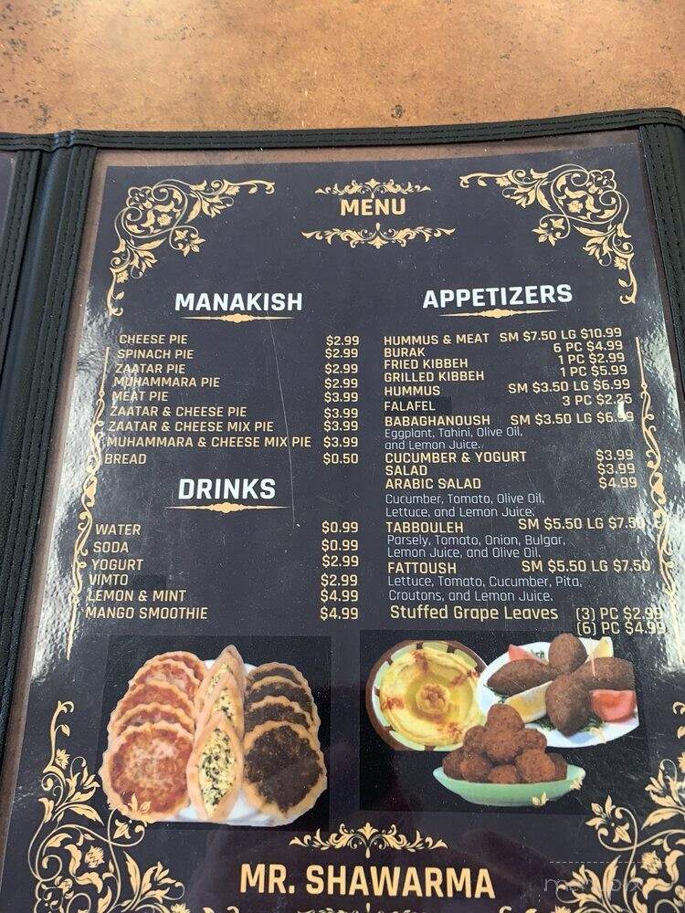 Mr Shawarma - Nicholasville, KY menu_pic