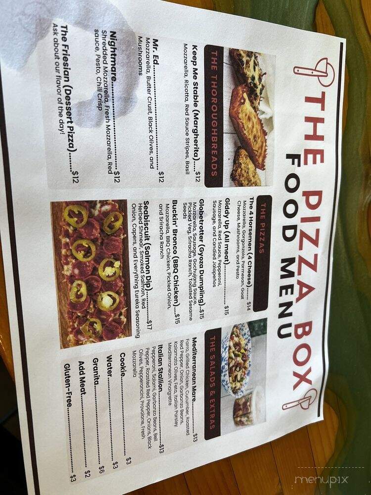 The Pizza Box - Anchorage, AK menu_pic