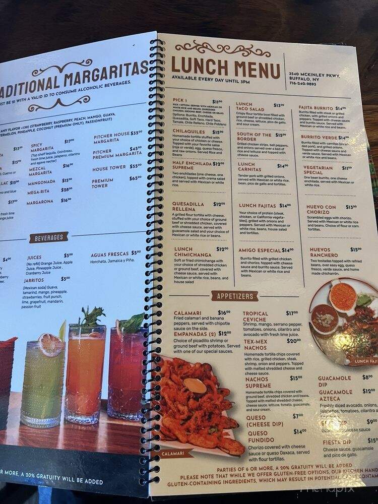 Aguacates Mexican Cantina - Buffalo, NY menu_pic