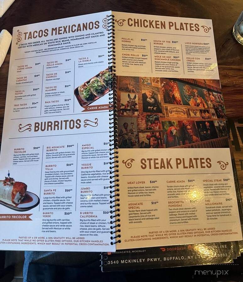 Aguacates Mexican Cantina - Buffalo, NY menu_pic