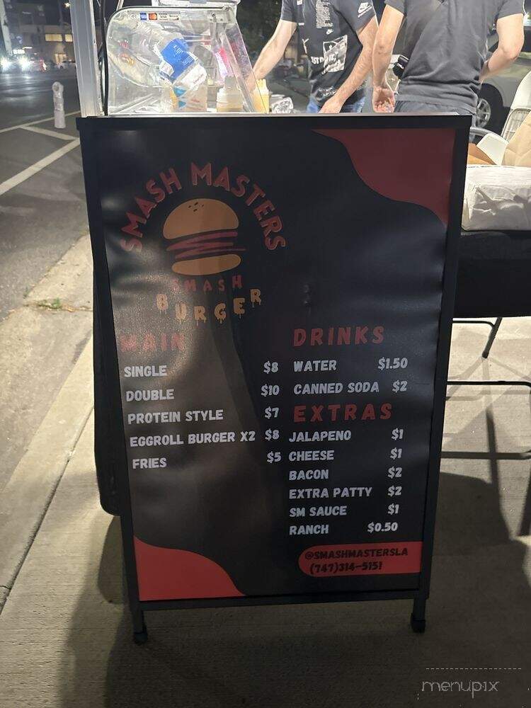 Smash Masters Smash Burger - Northridge, CA menu_pic