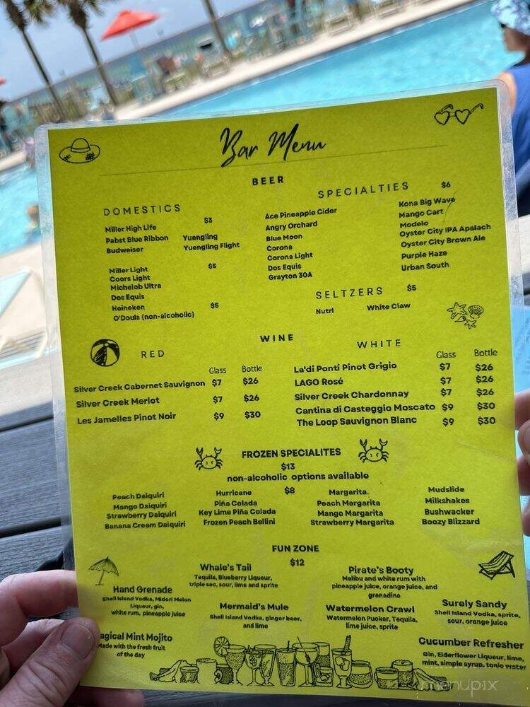 The Beach House by the Cajun Chicks - Panama City Beach, FL menu_pic
