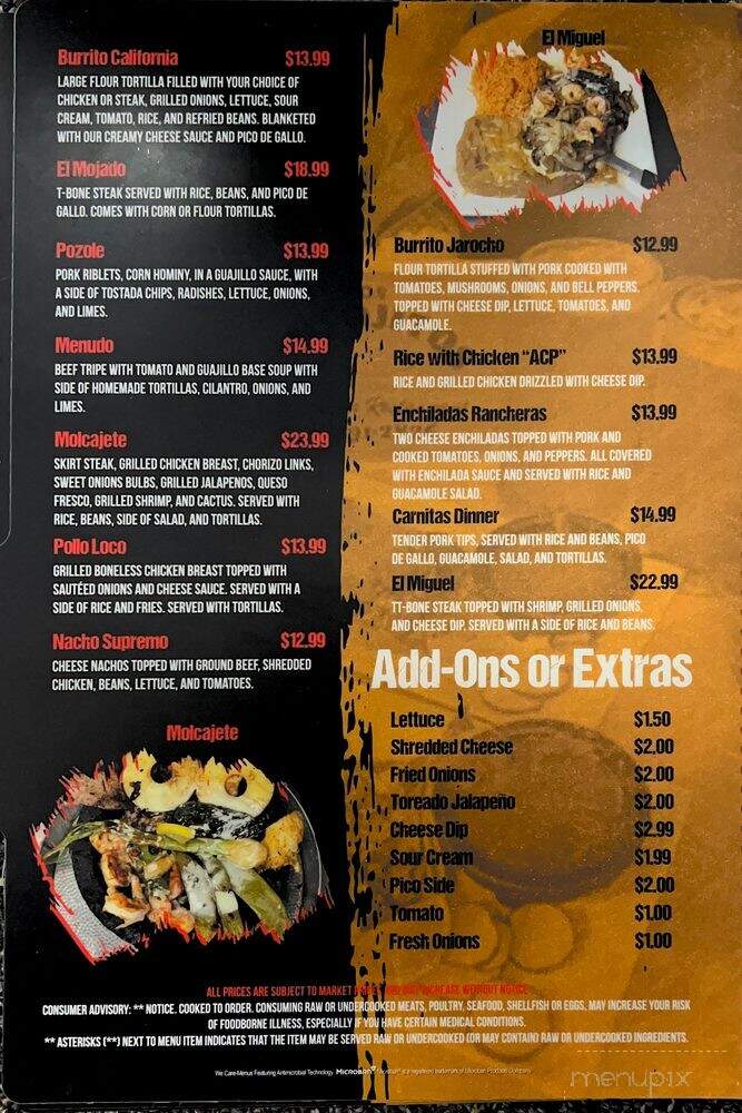 Los Antojitos - Nags Head, NC menu_pic