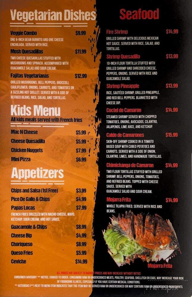 Los Antojitos - Nags Head, NC menu_pic