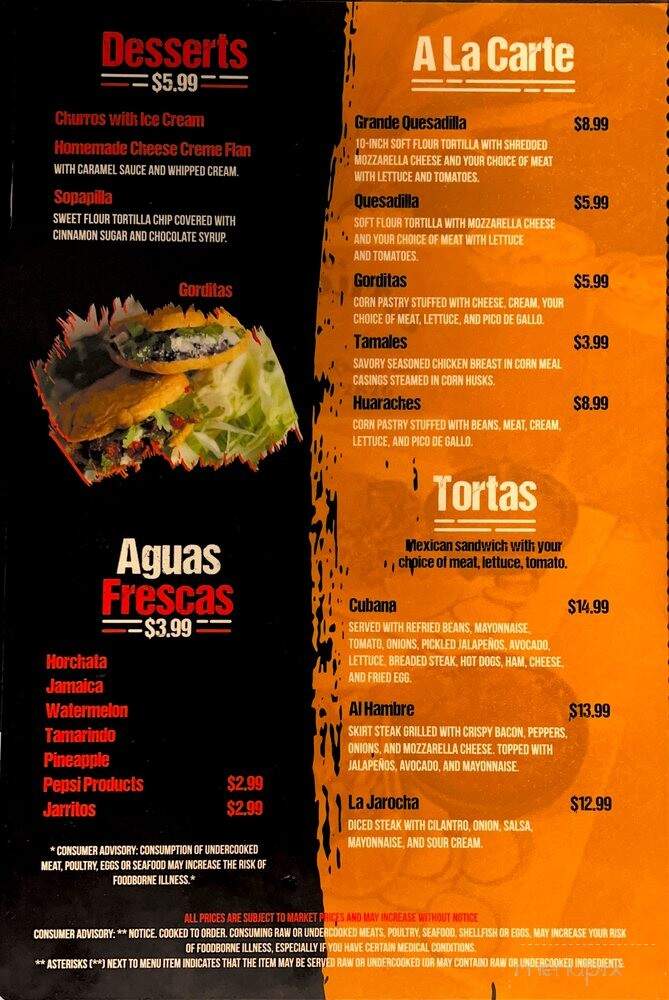 Los Antojitos - Nags Head, NC menu_pic