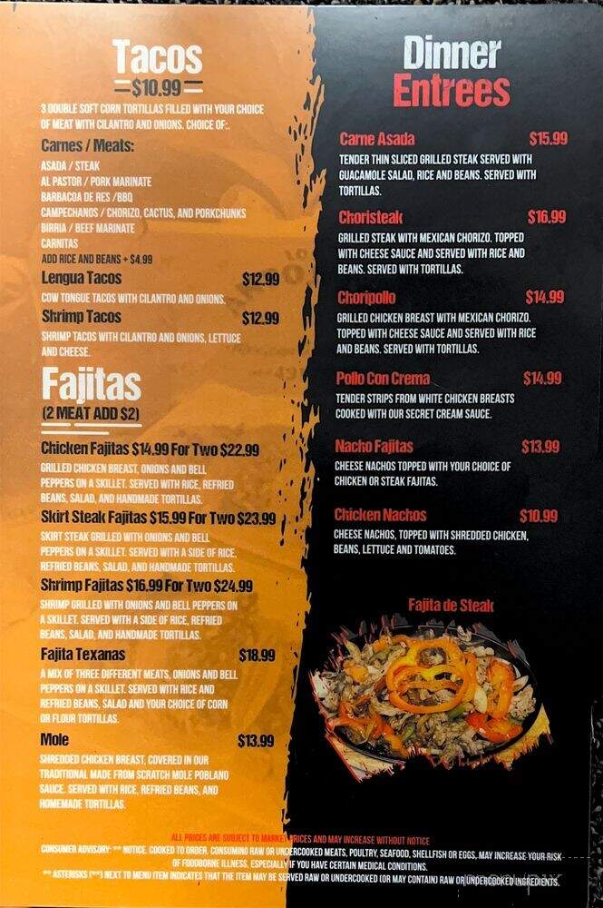 Los Antojitos - Nags Head, NC menu_pic