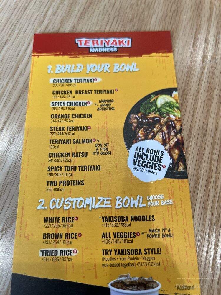 Teriyaki Madness - Elizabeth, NJ menu_pic