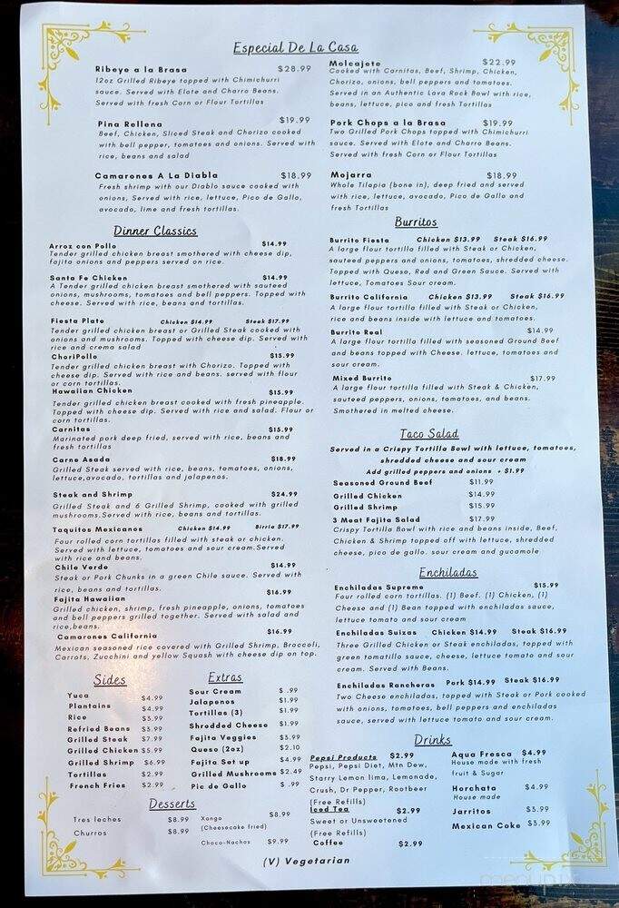 Muchacho Alegre - Sevierville, TN menu_pic
