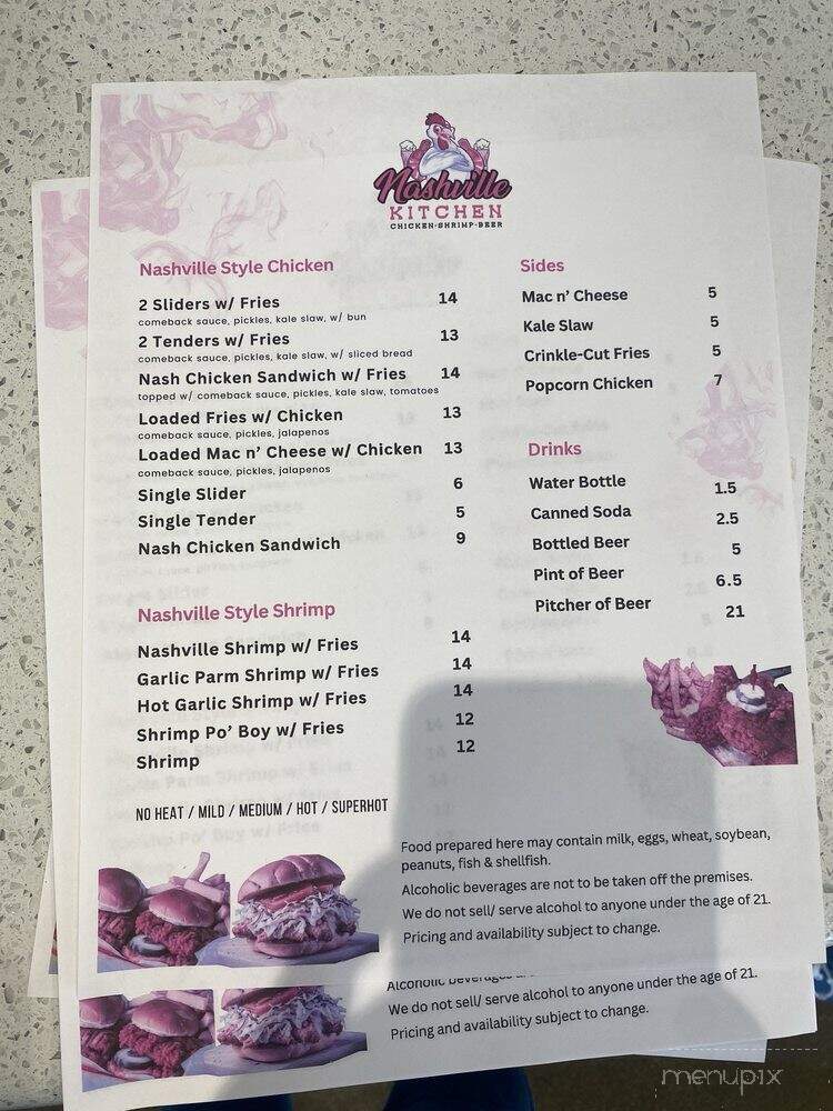 Nashville Kitchen - Vacaville, CA menu_pic