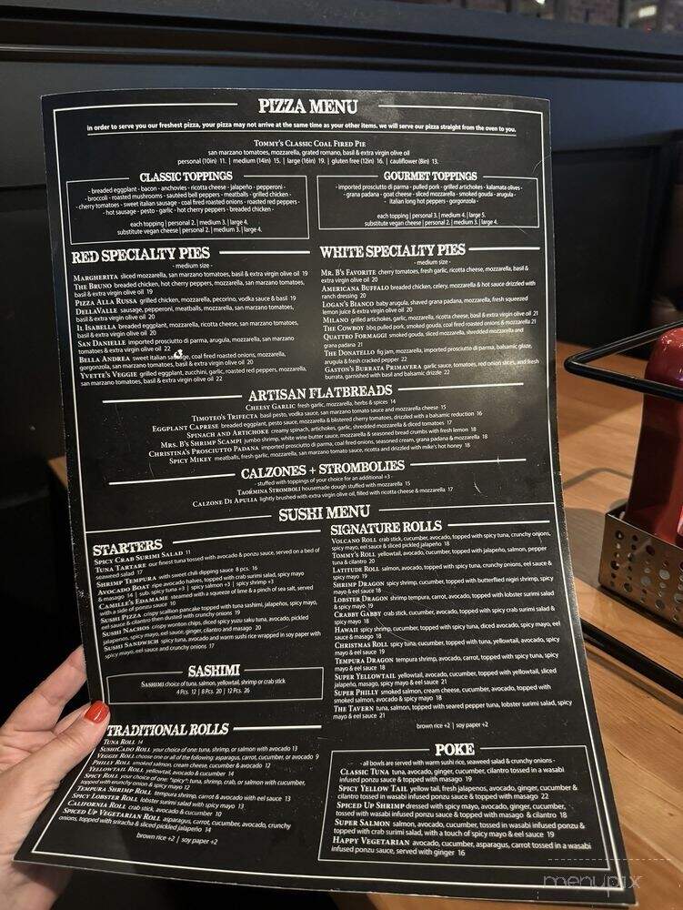 Tommy's Tavern & Tap - Edgewater, NJ menu_pic