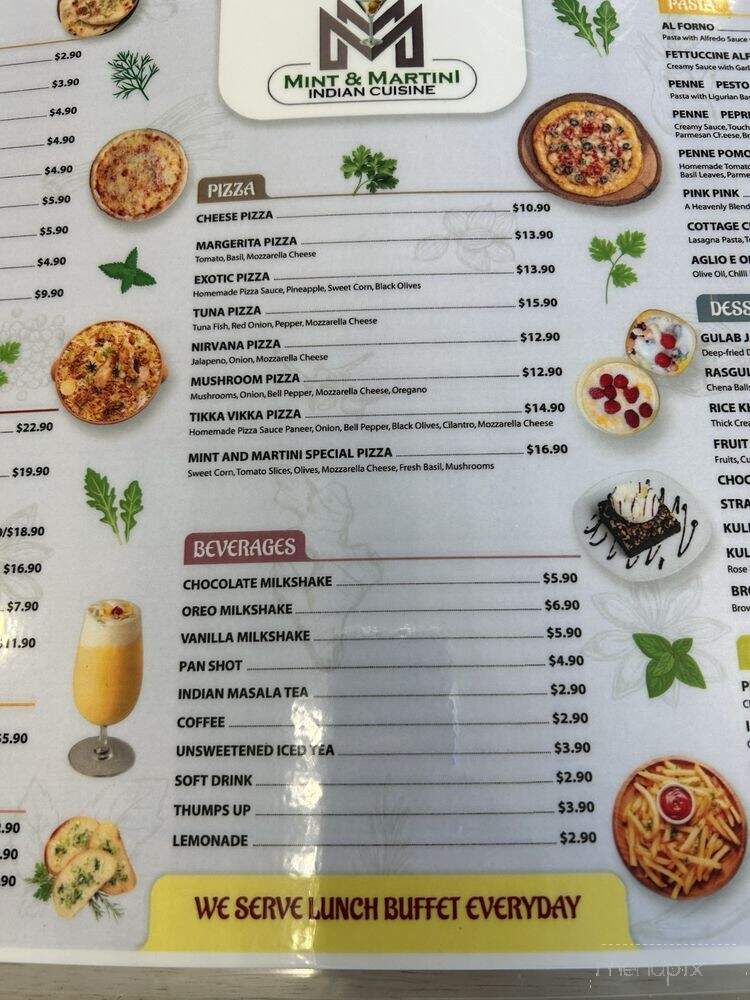 Mint & Martini Indian Cuisine - Wildwood, MO menu_pic